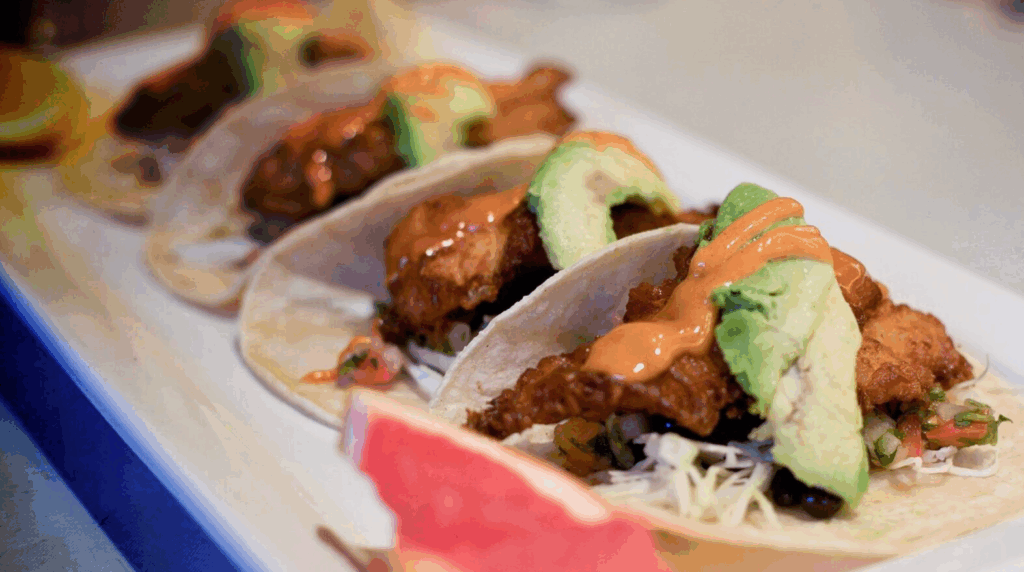 Fish Tacos from Deckhand Dave's.