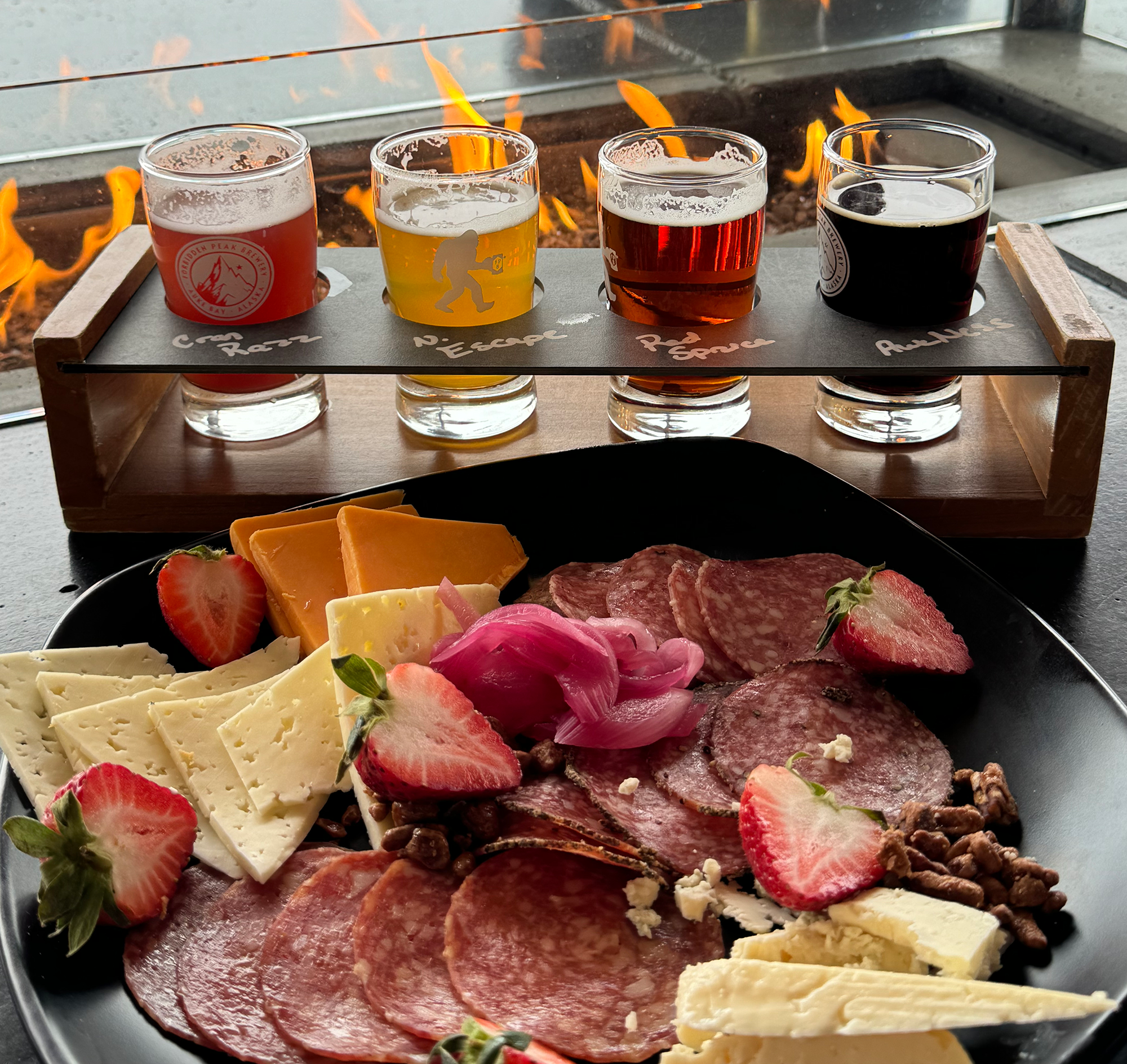 Juneau In The Winter - Cheers to a Tasty Winter with a sampling at Forbidden Peak brewing.